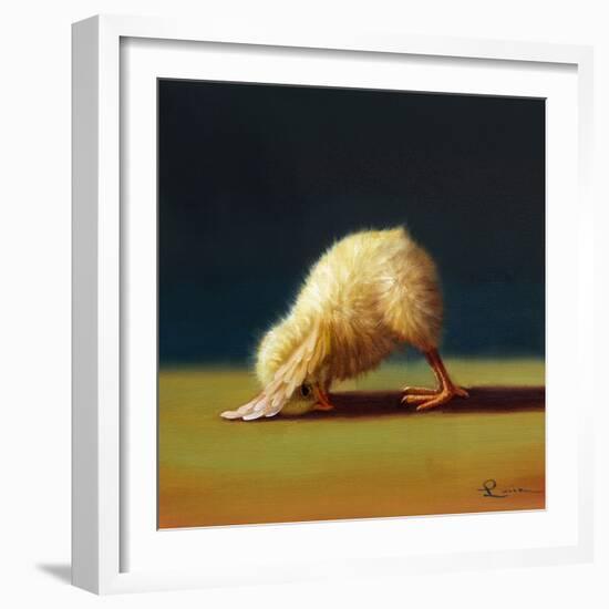 Yoga Chick Downward Dog-Lucia Heffernan-Framed Art Print