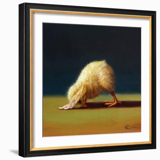 Yoga Chick Downward Dog-Lucia Heffernan-Framed Art Print