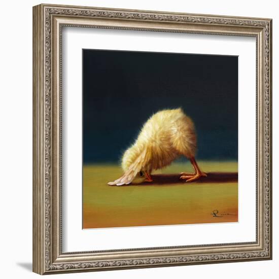 Yoga Chick Downward Dog-Lucia Heffernan-Framed Art Print