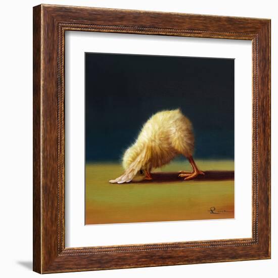 Yoga Chick Downward Dog-Lucia Heffernan-Framed Art Print