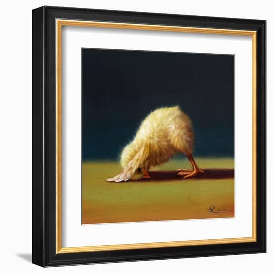 Yoga Chick Downward Dog-Lucia Heffernan-Framed Art Print