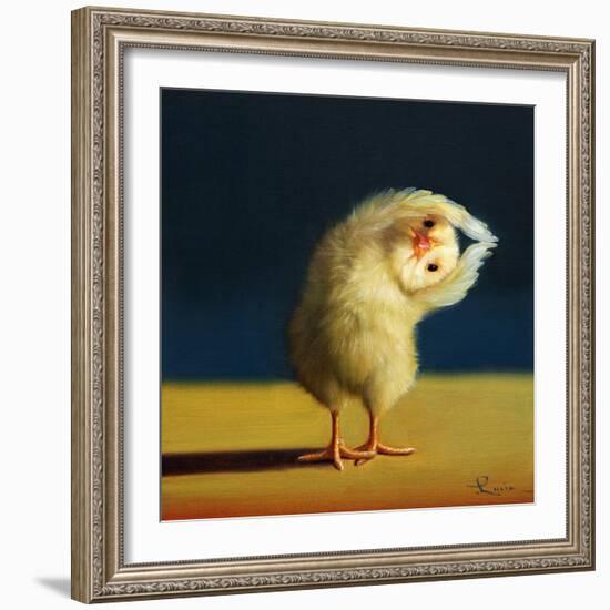 Yoga Chick Half Moon-Lucia Heffernan-Framed Art Print