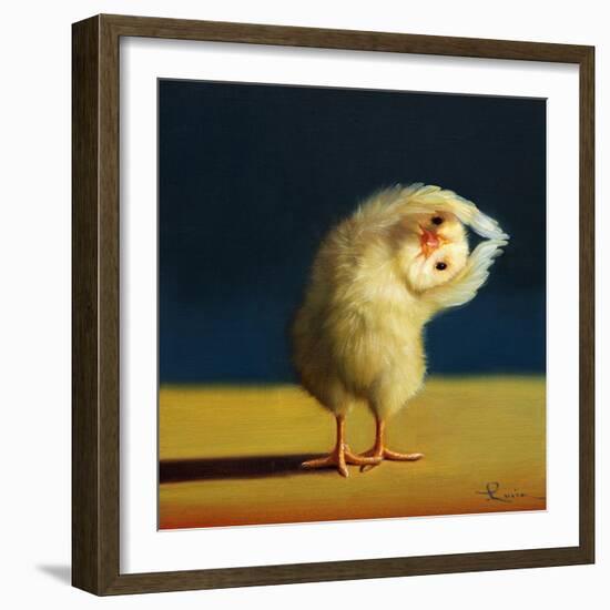 Yoga Chick Half Moon-Lucia Heffernan-Framed Art Print