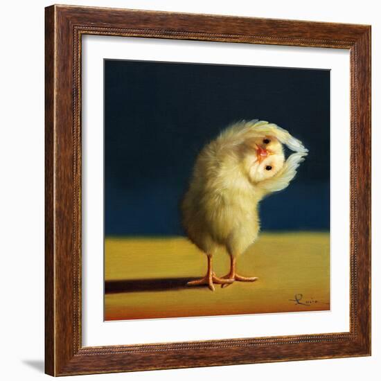 Yoga Chick Half Moon-Lucia Heffernan-Framed Art Print