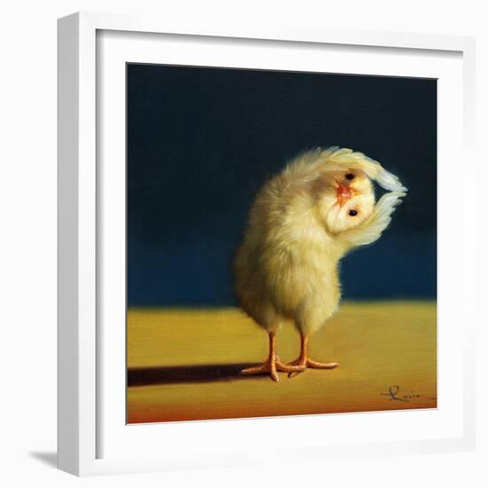 Yoga Chick Half Moon-Lucia Heffernan-Framed Art Print