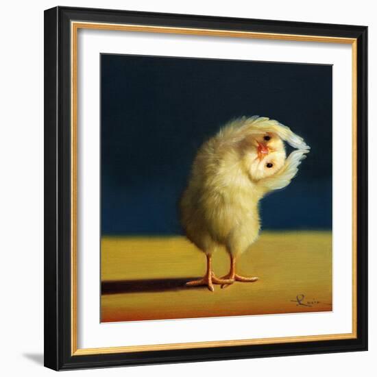 Yoga Chick Half Moon-Lucia Heffernan-Framed Art Print