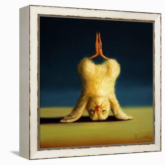 Yoga Chick Lotus Headstand-Lucia Heffernan-Framed Stretched Canvas