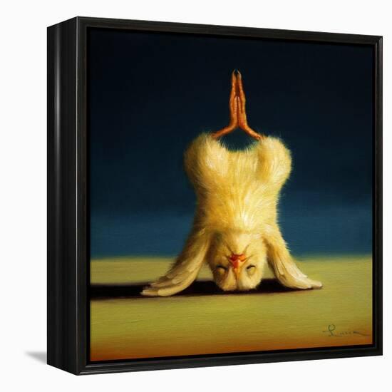 Yoga Chick Lotus Headstand-Lucia Heffernan-Framed Stretched Canvas
