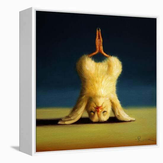 Yoga Chick Lotus Headstand-Lucia Heffernan-Framed Stretched Canvas