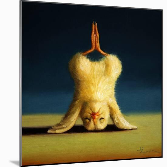 Yoga Chick Lotus Headstand-Lucia Heffernan-Mounted Art Print