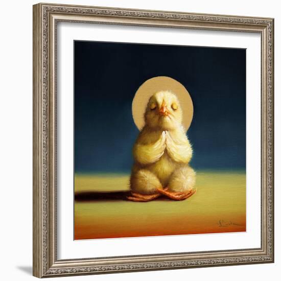 Yoga Chick Lotus-Lucia Heffernan-Framed Art Print