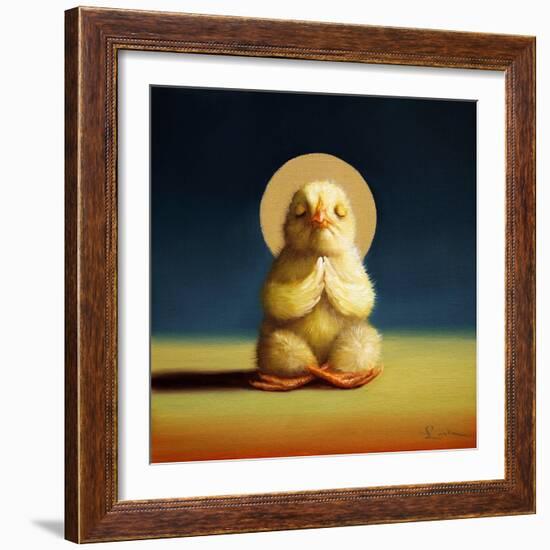 Yoga Chick Lotus-Lucia Heffernan-Framed Art Print