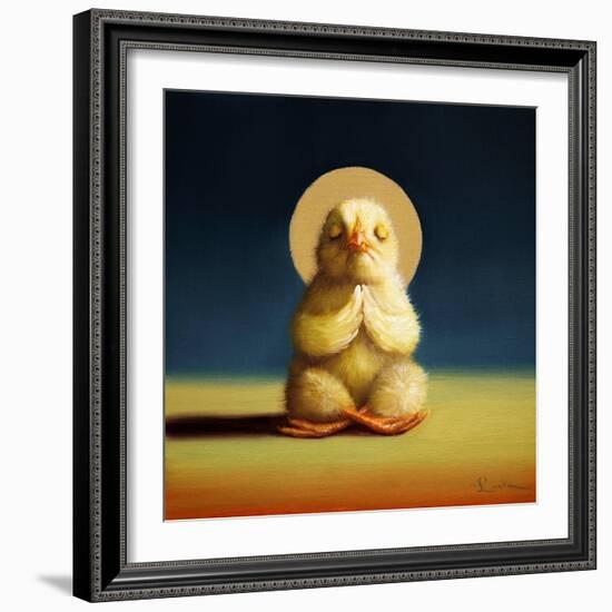 Yoga Chick Lotus-Lucia Heffernan-Framed Art Print