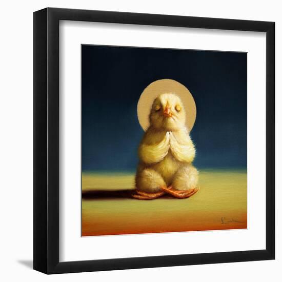 Yoga Chick Lotus-Lucia Heffernan-Framed Art Print