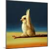 Yoga Chick Monkey Pose-Lucia Heffernan-Mounted Art Print