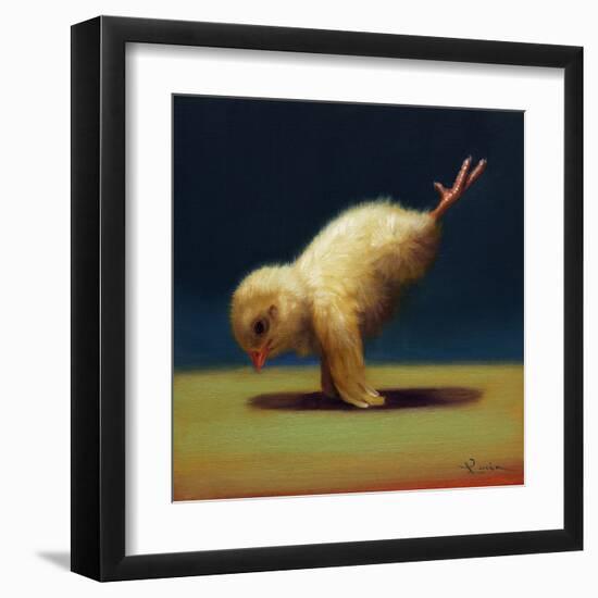 Yoga Chick Peacock-Lucia Heffernan-Framed Art Print