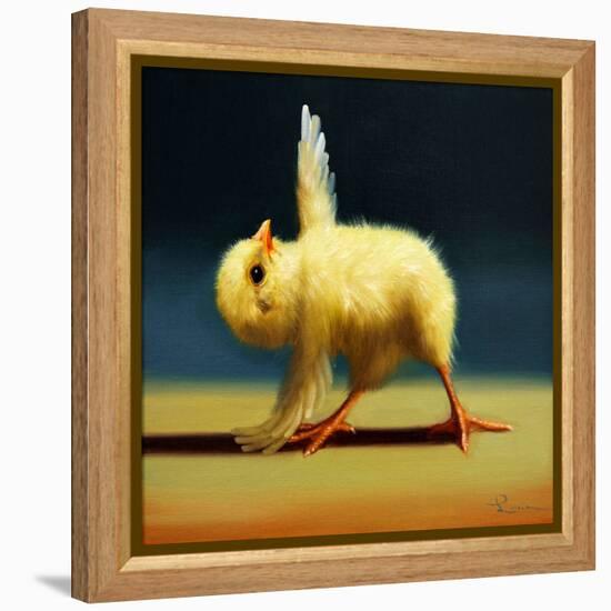 Yoga Chick Pyramid Pose-Lucia Heffernan-Framed Stretched Canvas