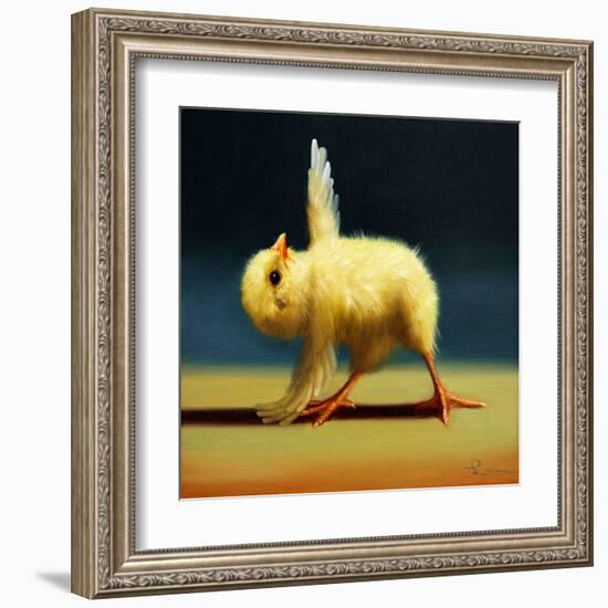 Yoga Chick Pyramid Pose-Lucia Heffernan-Framed Art Print