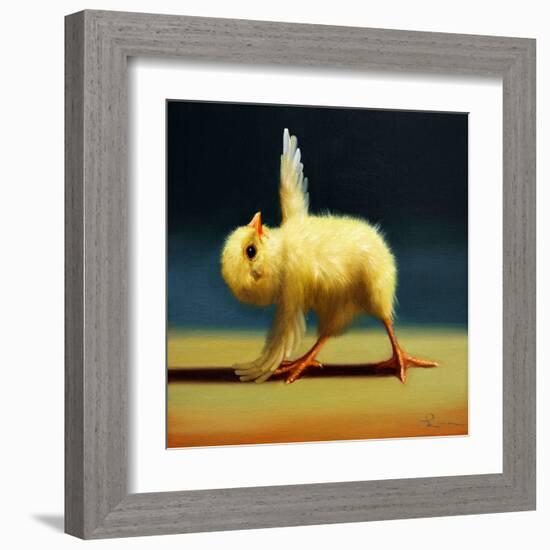 Yoga Chick Pyramid Pose-Lucia Heffernan-Framed Art Print