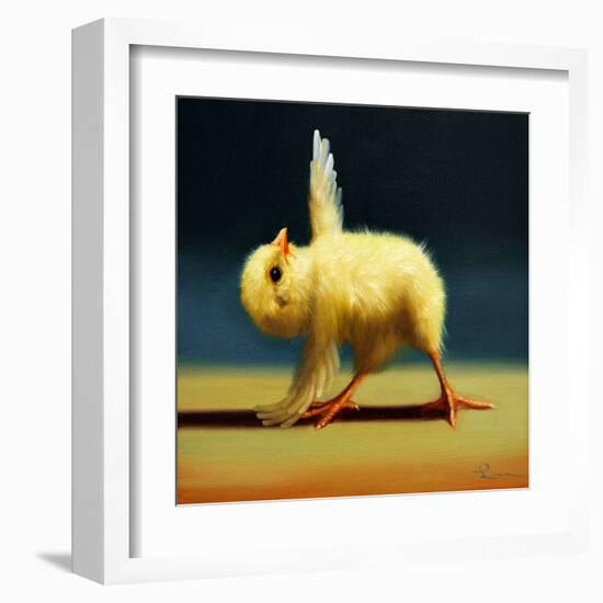 Yoga Chick Pyramid Pose-Lucia Heffernan-Framed Art Print