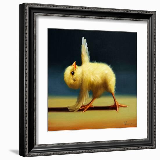 Yoga Chick Pyramid Pose-Lucia Heffernan-Framed Art Print