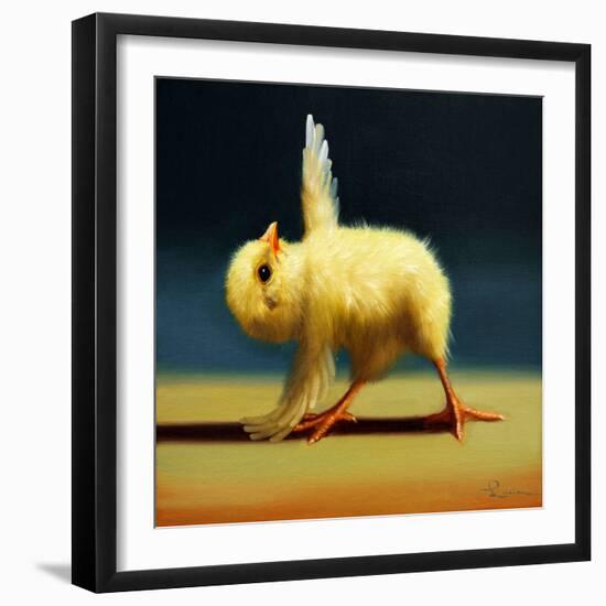 Yoga Chick Pyramid Pose-Lucia Heffernan-Framed Art Print