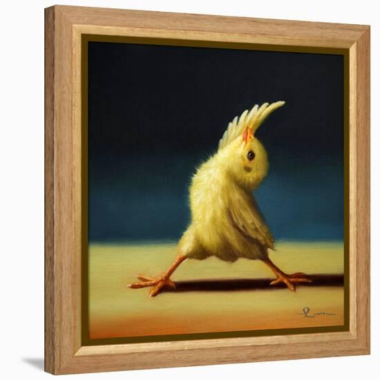 Yoga Chick Reverse Warrior-Lucia Heffernan-Framed Stretched Canvas