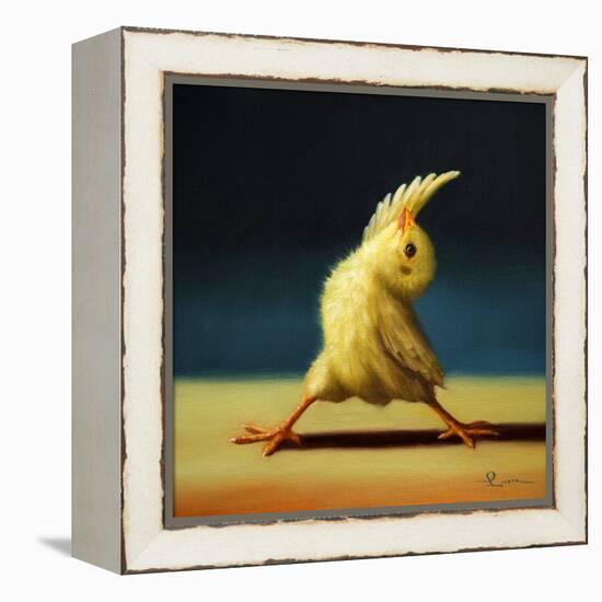 Yoga Chick Reverse Warrior-Lucia Heffernan-Framed Stretched Canvas