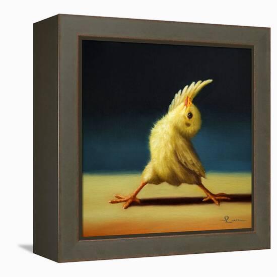 Yoga Chick Reverse Warrior-Lucia Heffernan-Framed Stretched Canvas