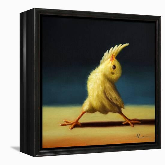 Yoga Chick Reverse Warrior-Lucia Heffernan-Framed Stretched Canvas