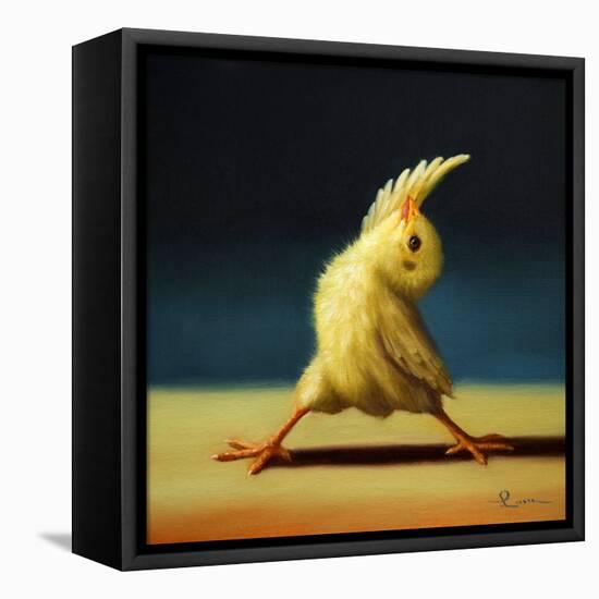 Yoga Chick Reverse Warrior-Lucia Heffernan-Framed Stretched Canvas