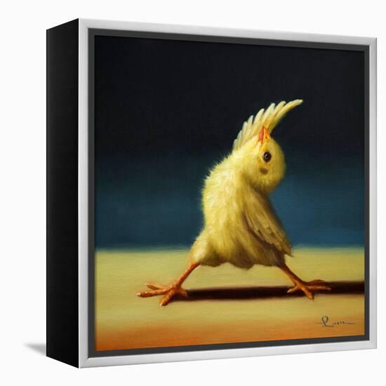 Yoga Chick Reverse Warrior-Lucia Heffernan-Framed Stretched Canvas