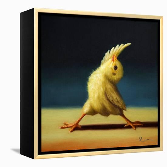 Yoga Chick Reverse Warrior-Lucia Heffernan-Framed Stretched Canvas