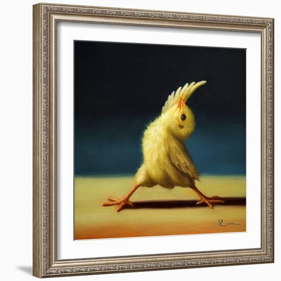 Yoga Chick Reverse Warrior-Lucia Heffernan-Framed Art Print