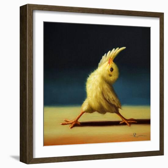 Yoga Chick Reverse Warrior-Lucia Heffernan-Framed Art Print