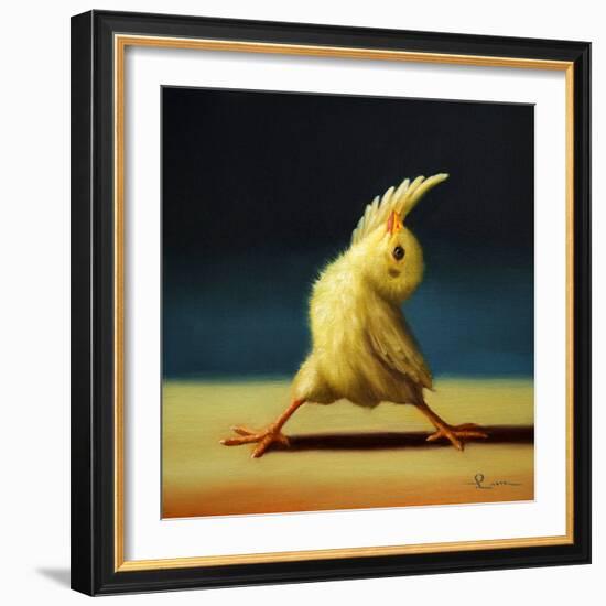 Yoga Chick Reverse Warrior-Lucia Heffernan-Framed Art Print