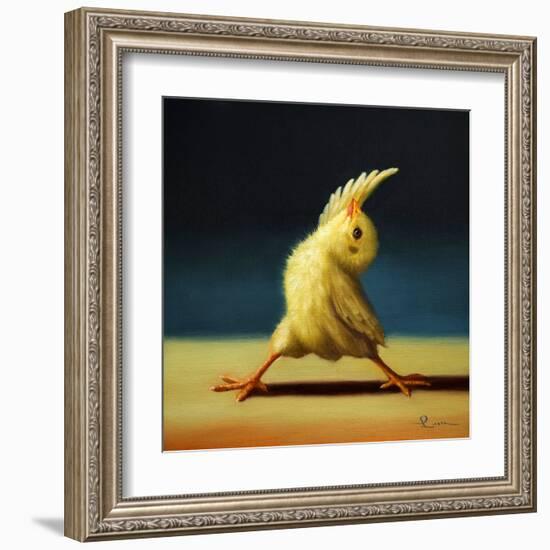 Yoga Chick Reverse Warrior-Lucia Heffernan-Framed Art Print