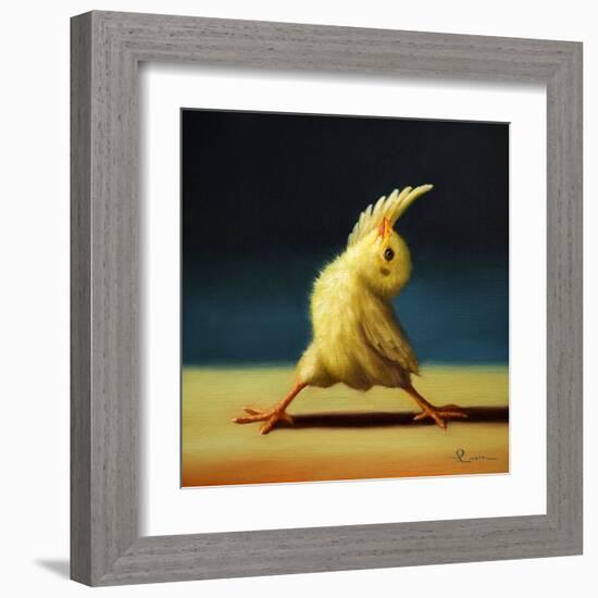 Yoga Chick Reverse Warrior-Lucia Heffernan-Framed Art Print