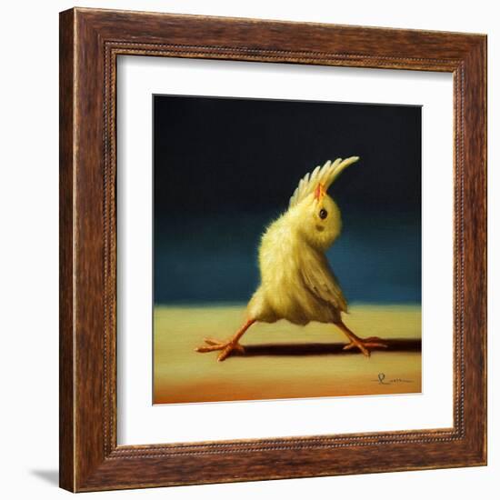 Yoga Chick Reverse Warrior-Lucia Heffernan-Framed Art Print