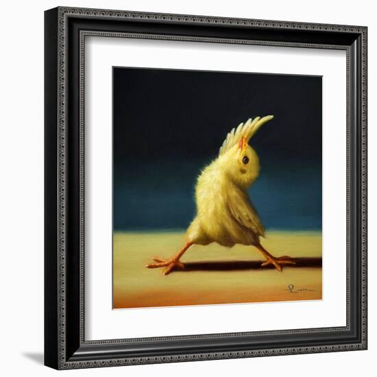 Yoga Chick Reverse Warrior-Lucia Heffernan-Framed Art Print