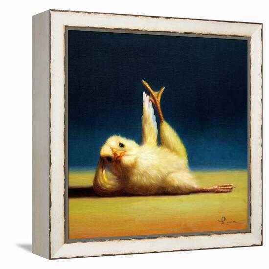 Yoga Chick Side Leg Lift-Lucia Heffernan-Framed Stretched Canvas