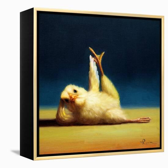 Yoga Chick Side Leg Lift-Lucia Heffernan-Framed Stretched Canvas