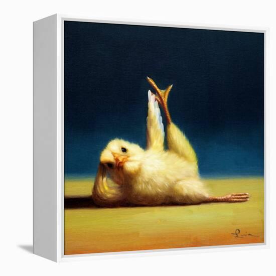 Yoga Chick Side Leg Lift-Lucia Heffernan-Framed Stretched Canvas