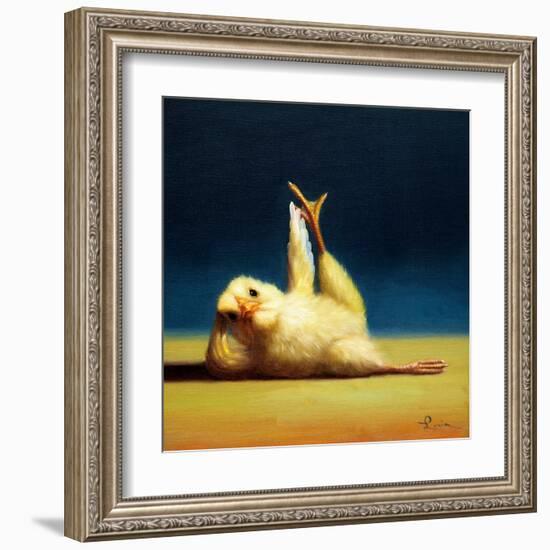 Yoga Chick Side Leg Lift-Lucia Heffernan-Framed Art Print