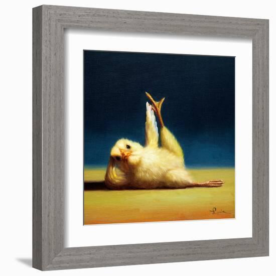 Yoga Chick Side Leg Lift-Lucia Heffernan-Framed Art Print