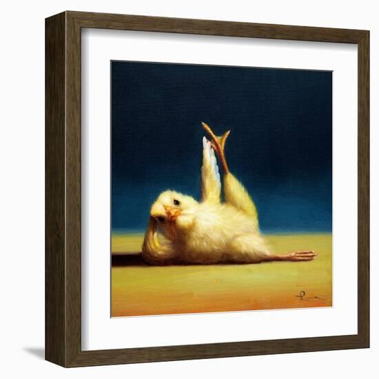 Yoga Chick Side Leg Lift-Lucia Heffernan-Framed Art Print