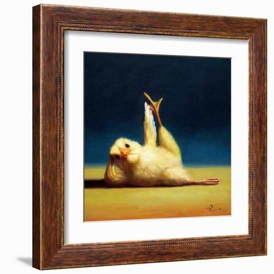 Yoga Chick Side Leg Lift-Lucia Heffernan-Framed Art Print