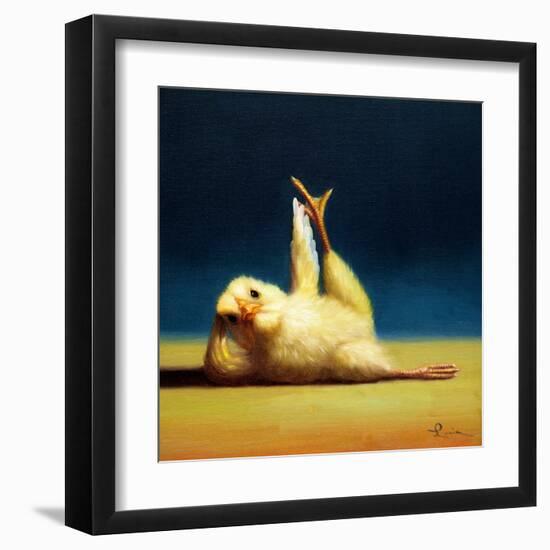 Yoga Chick Side Leg Lift-Lucia Heffernan-Framed Art Print