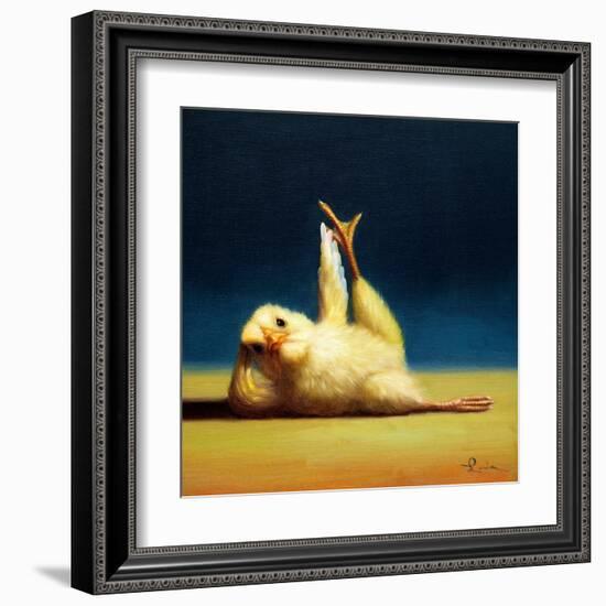 Yoga Chick Side Leg Lift-Lucia Heffernan-Framed Art Print