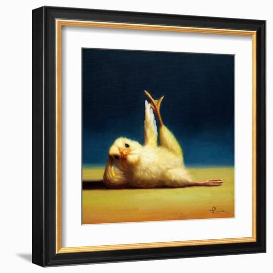 Yoga Chick Side Leg Lift-Lucia Heffernan-Framed Art Print